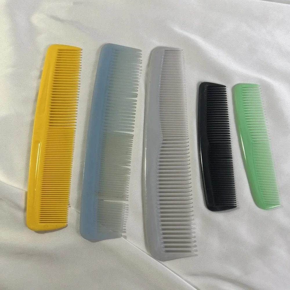 Lot Vintage 70's 80's Pocket Hair Combs UnbreakableNylon Unbranded USA Pocket‎ 5